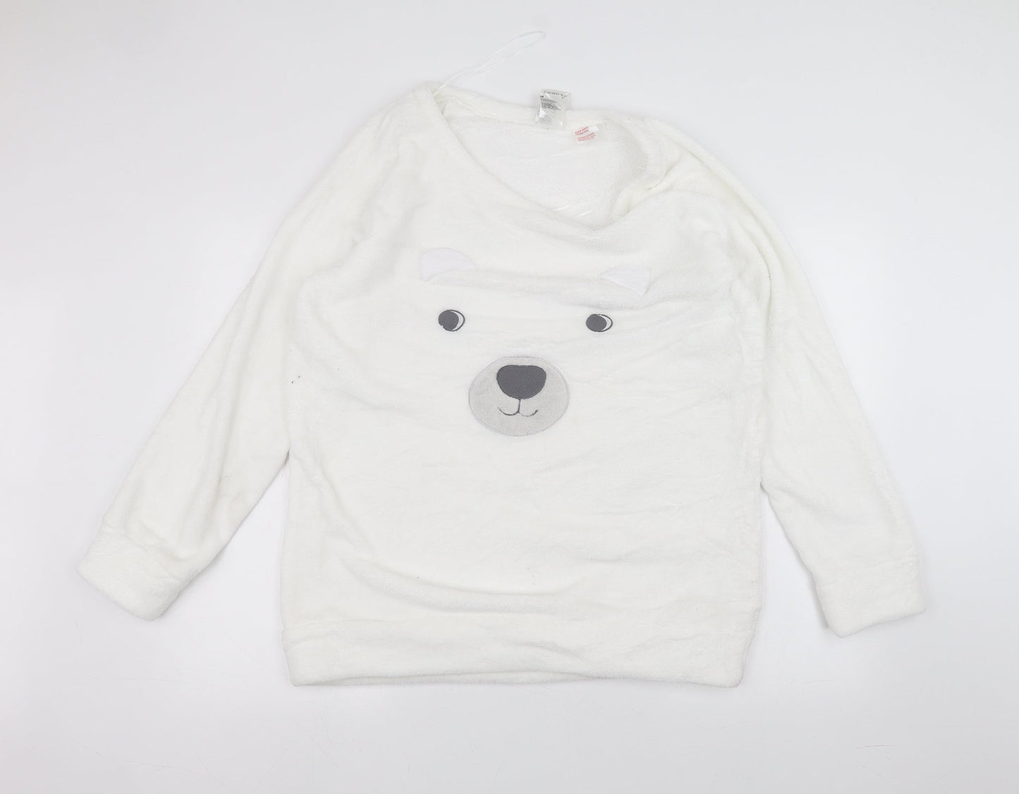 H&M Womens White   Pullover Jumper Size M