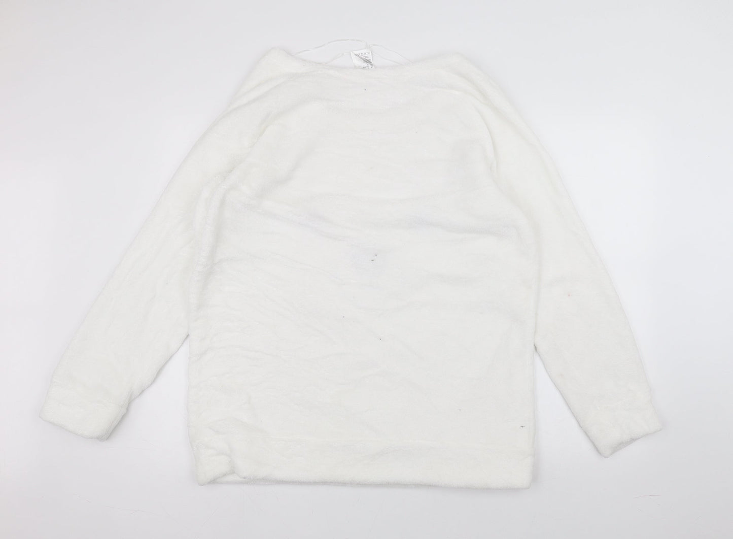 H&M Womens White   Pullover Jumper Size M