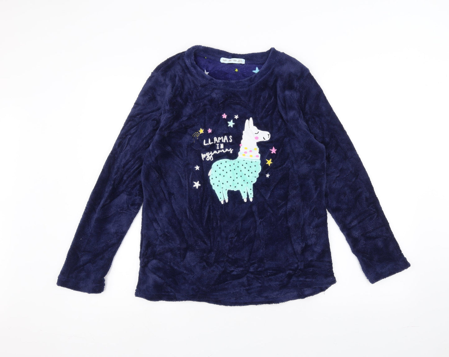 Preworn Womens Blue   Pullover Jumper Size 12  - llama