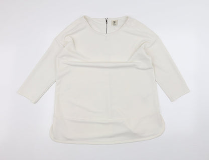 Next Womens White   Pullover Jumper Size 12