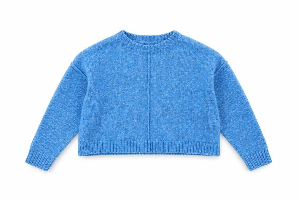 miss e-vie Girls Blue   Pullover Jumper Size 7-8 Years