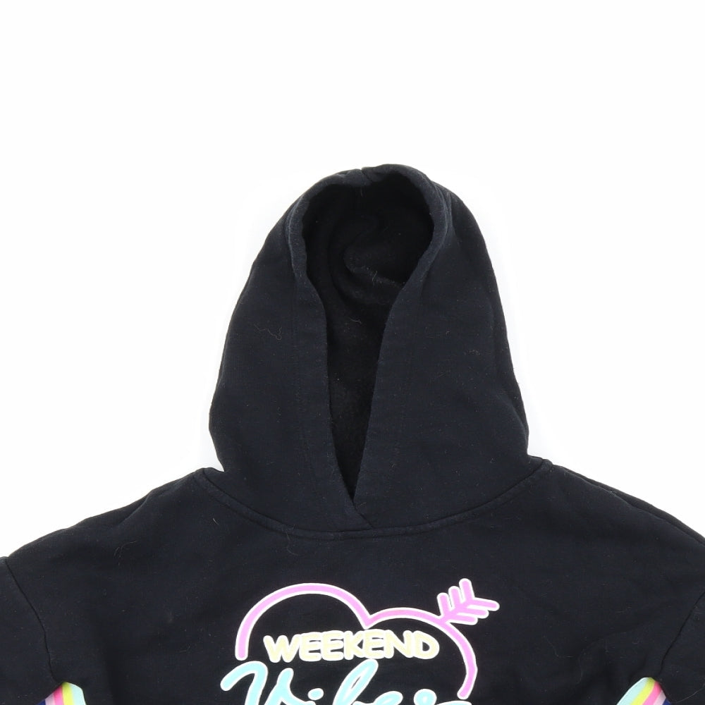 TU Girls Black   Pullover Jumper Size 7 Years