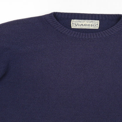 Preloved Viaggio Mens Blue   Pullover Jumper - Detail
