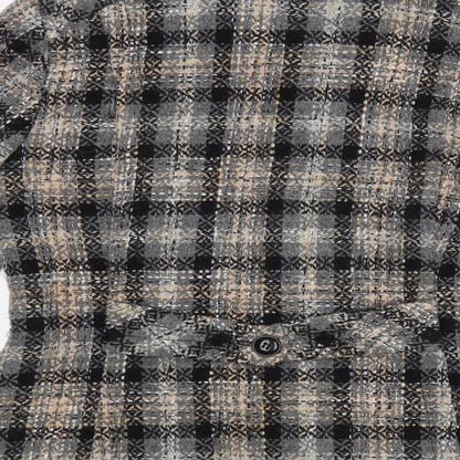 Manuetto Womens Black Check  Jacket  Size 12
