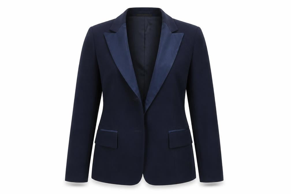 Blue Leaf Womens Blue   Jacket Blazer Size 12