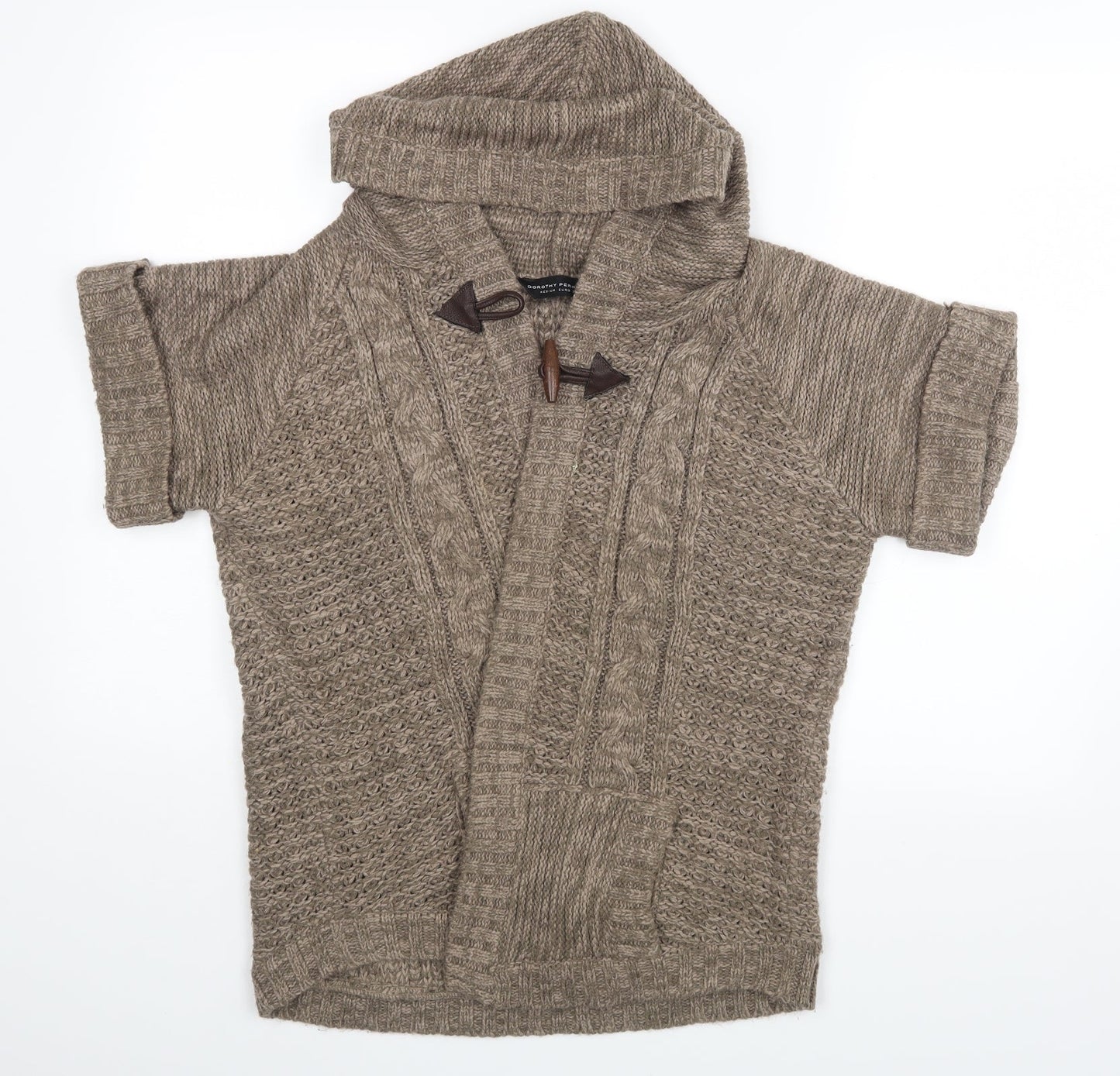 Dorothy Perkins Womens Brown   Wrap Jumper Size M