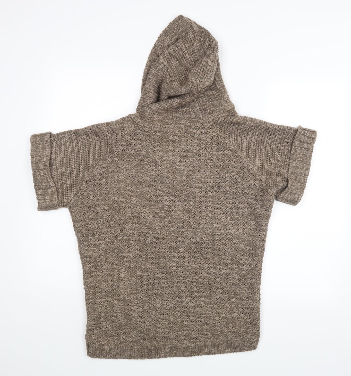 Dorothy Perkins Womens Brown   Wrap Jumper Size M