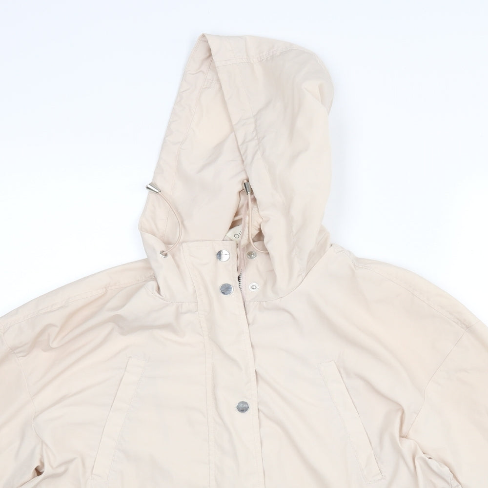 Paspasya Womens Beige  Rayon Jacket Coat Size 12
