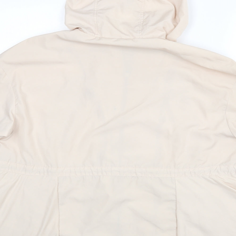 Paspasya Womens Beige  Rayon Jacket Coat Size 12