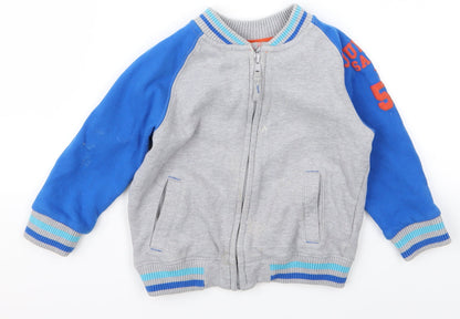Additional front view of F&F boys’ grey jacket, size 3, years