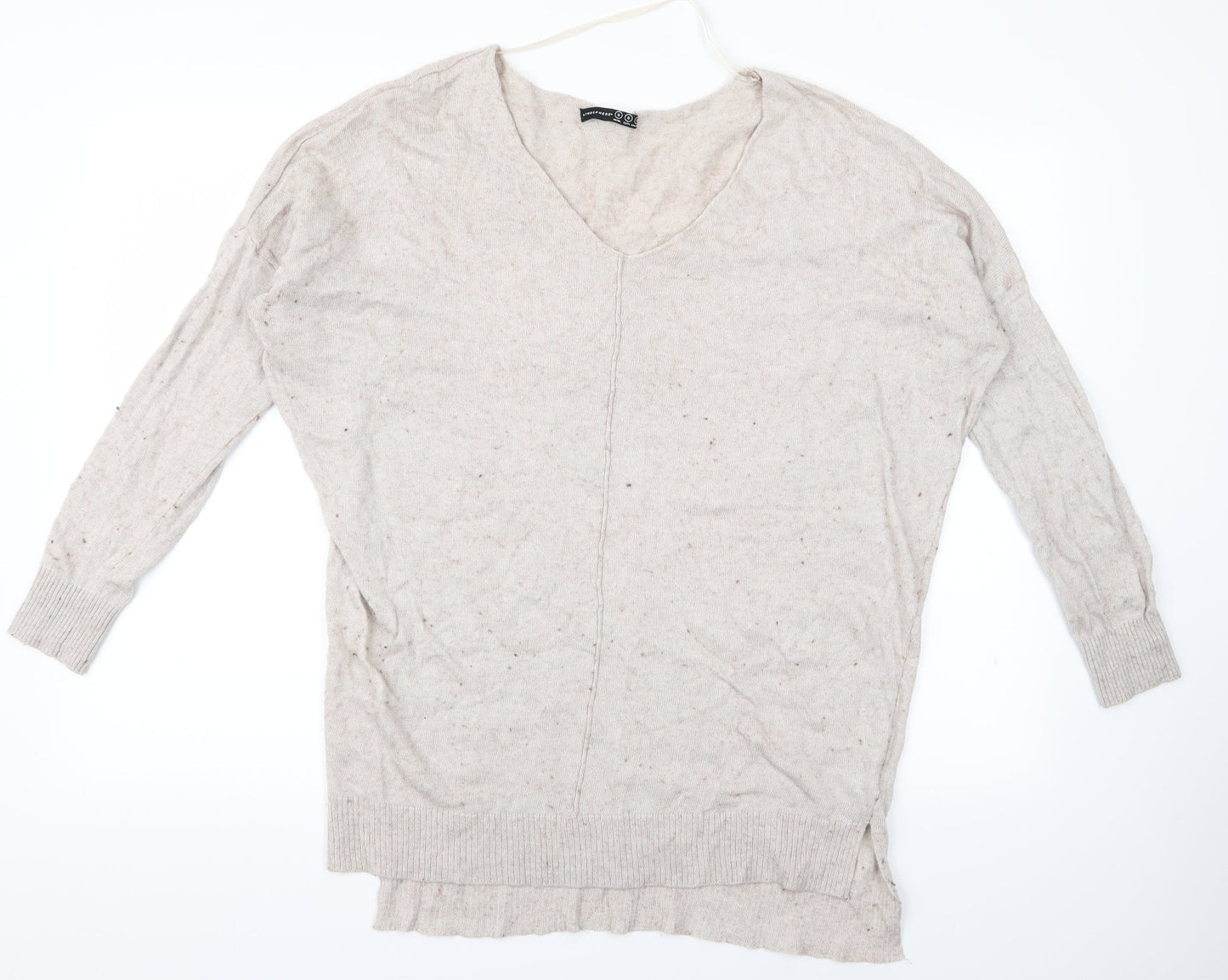 Atmosphere Womens Beige   Pullover Jumper Size S
