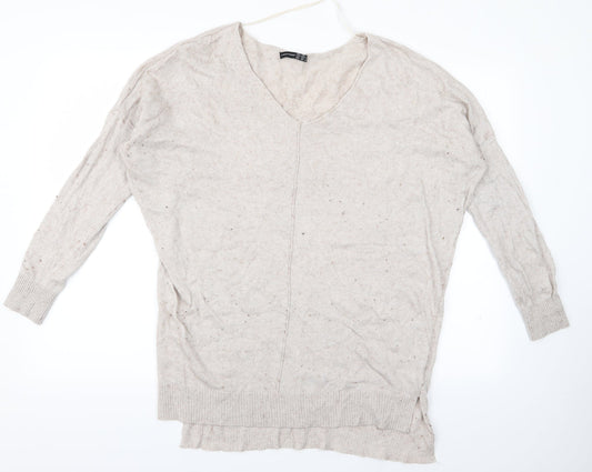 Atmosphere Womens Beige   Pullover Jumper Size S