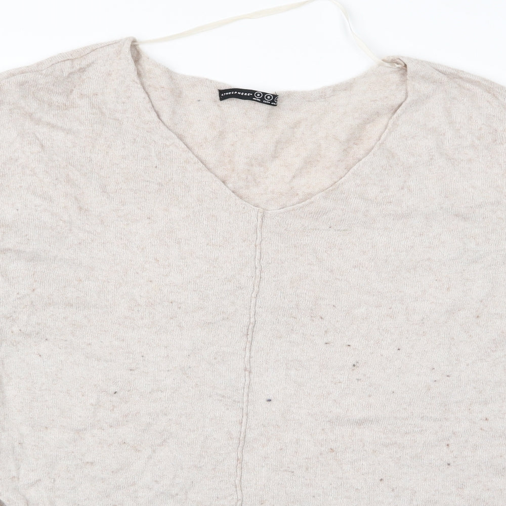 Atmosphere Womens Beige   Pullover Jumper Size S