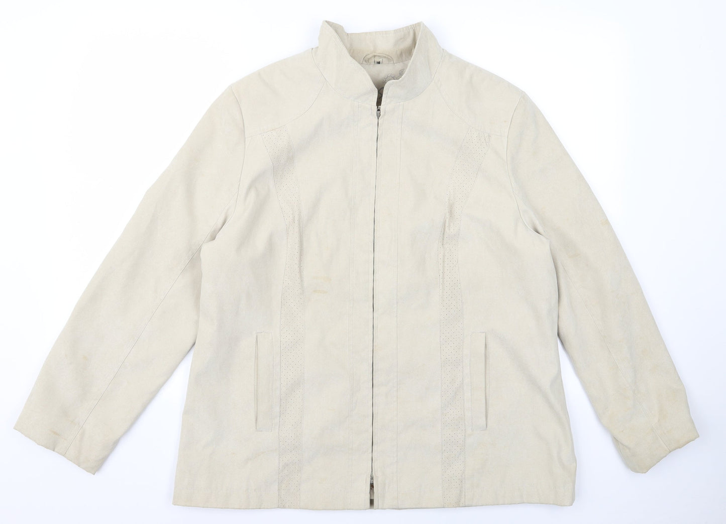 Klass Womens Beige   Jacket  Size M