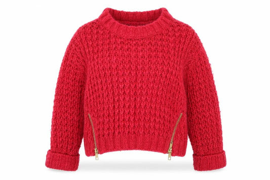 geirge Girls Red   Pullover Jumper Size 5 Years