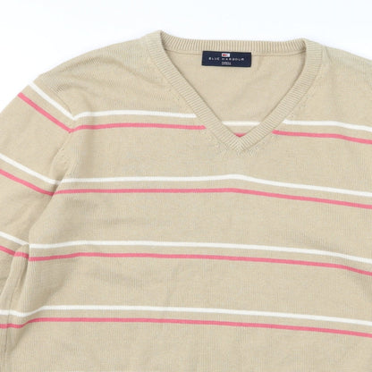 Preloved m&s Mens Beige   Pullover Jumper Size S - Detail