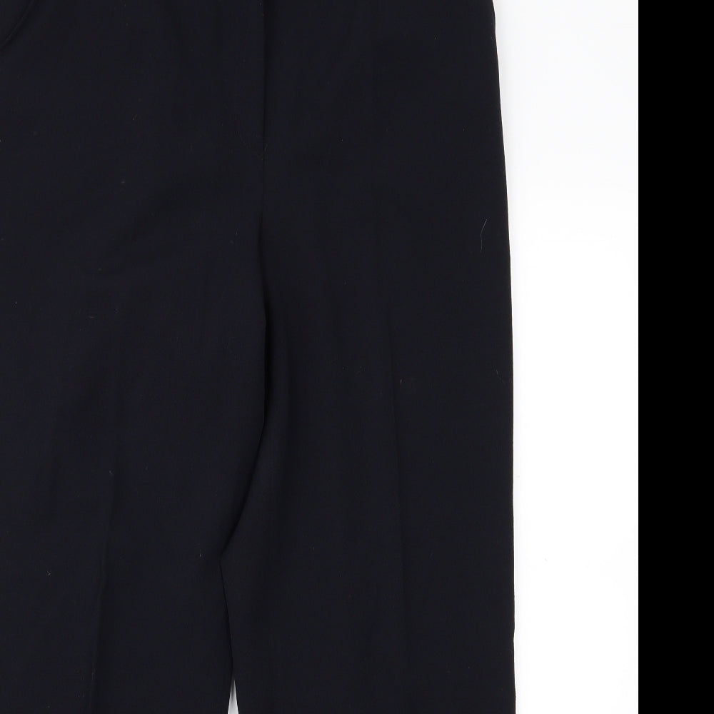 Preworn Womens Black   Trousers  Size 14 L23 in
