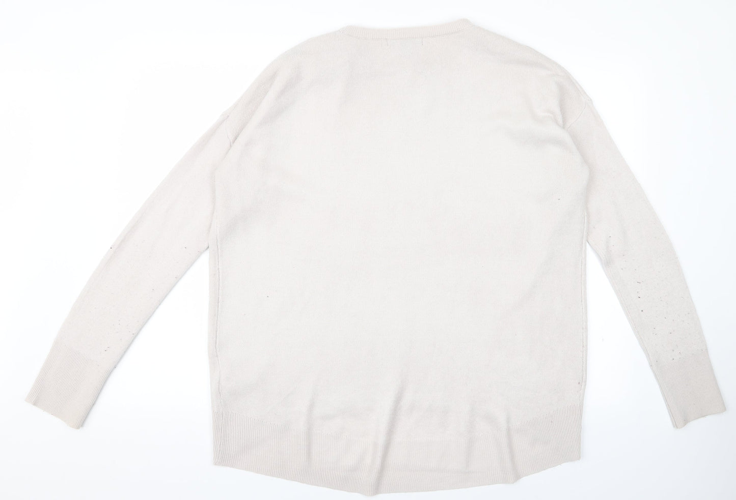 Primark Womens White   Pullover Jumper Size M