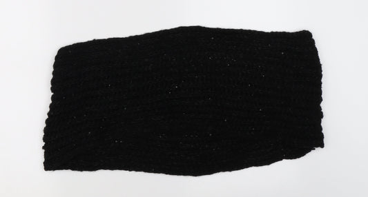 Preworn Womens Black  Knit  Shawl/Wrap