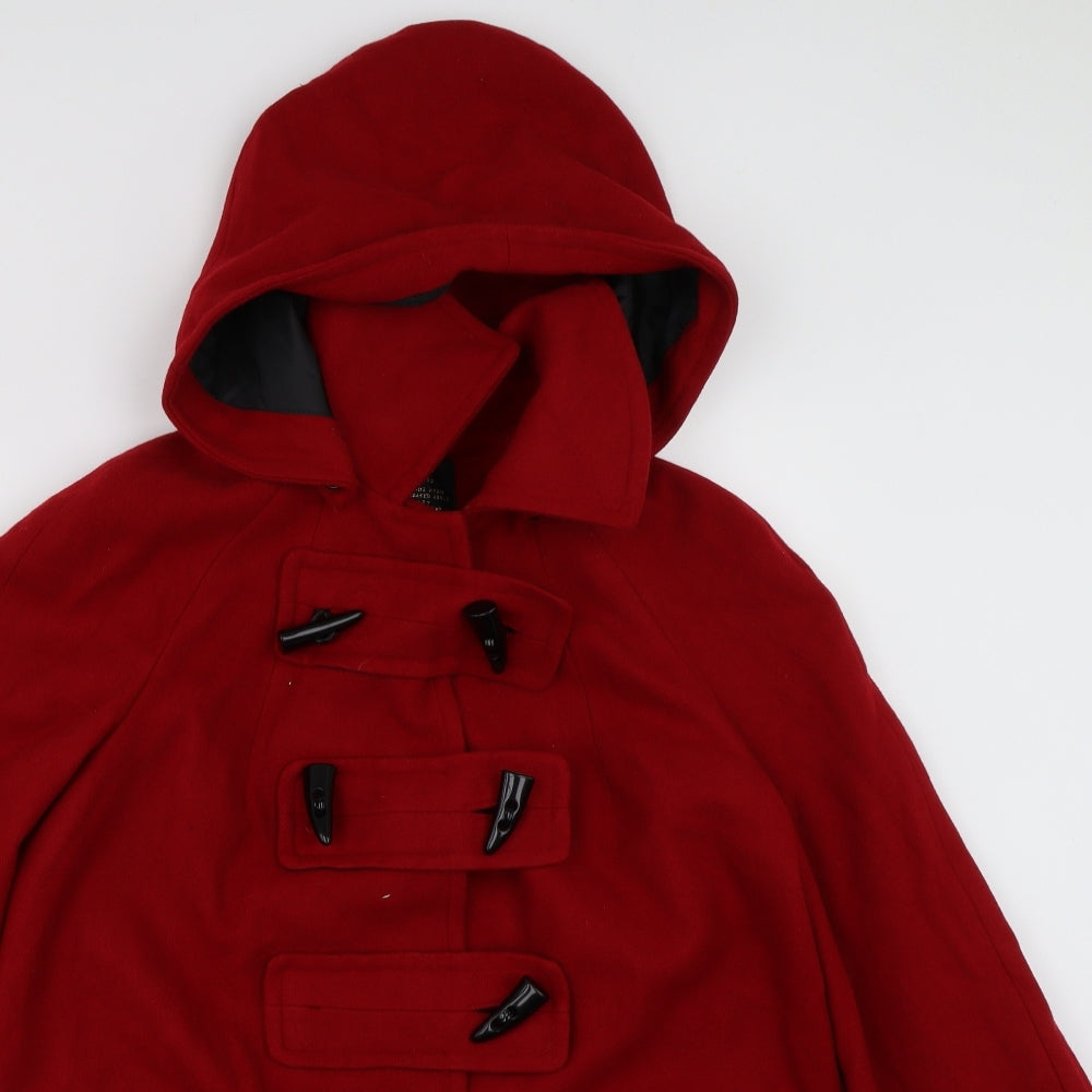 River Island Womens Red   Overcoat Jacket Size 10