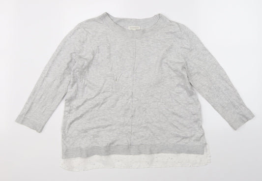 Monsoon Womens Grey   Pullover Jumper Size L