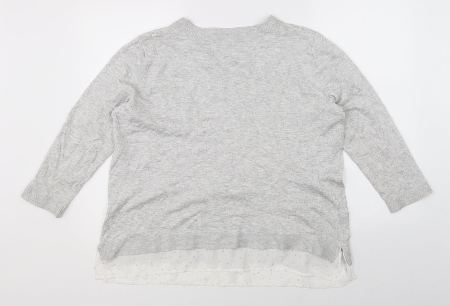 Monsoon Womens Grey   Pullover Jumper Size L
