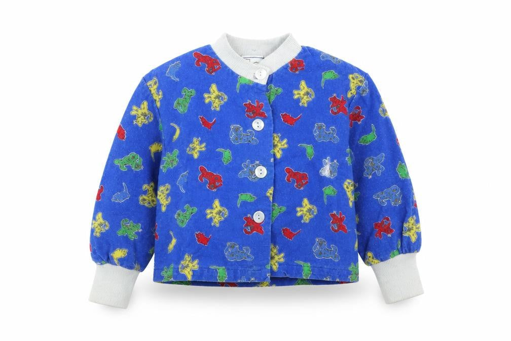 JBJ Baby Blue Polka Dot  Basic Button-Up Size 12 Months  - Animals