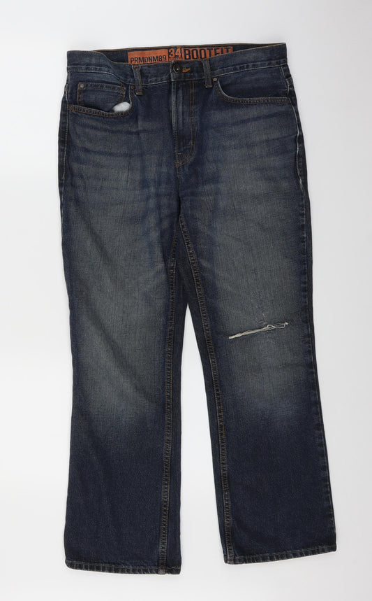 George Mens Blue  Denim Straight Jeans Size 34 in L27 in