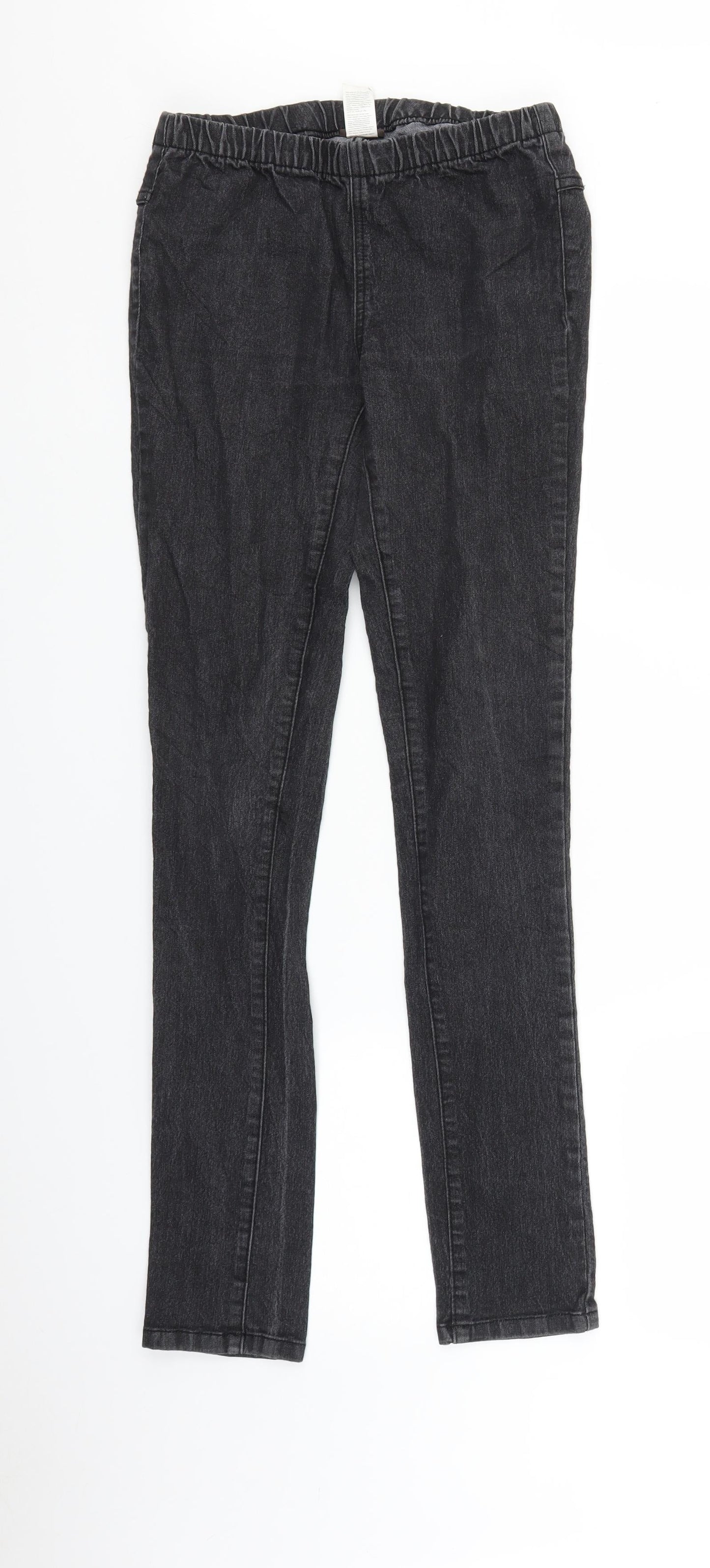 Pieces Womens Black  Denim Jegging Jeans Size M L30 in