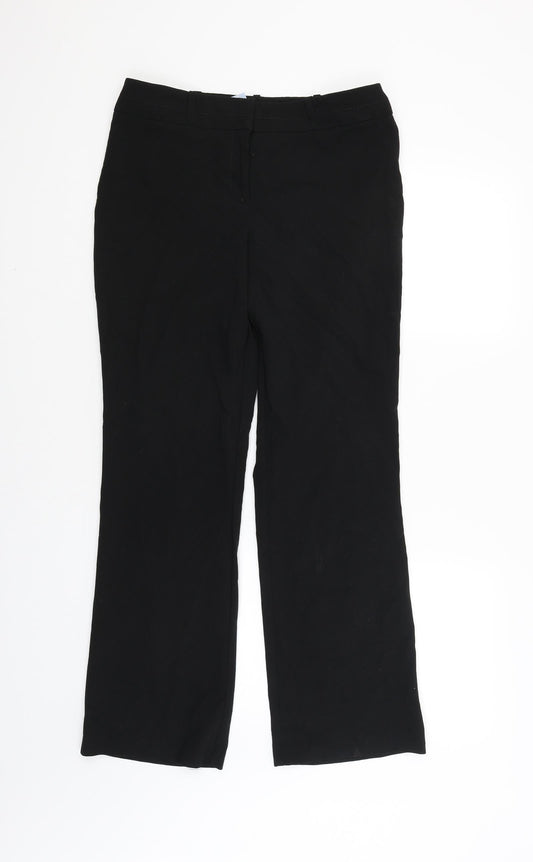 Dunnes Womens Black   Trousers  Size 10 L26 in