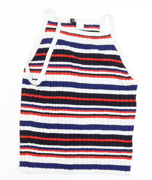 Divided Womens Multicoloured Striped  Tank Dress  Size L
