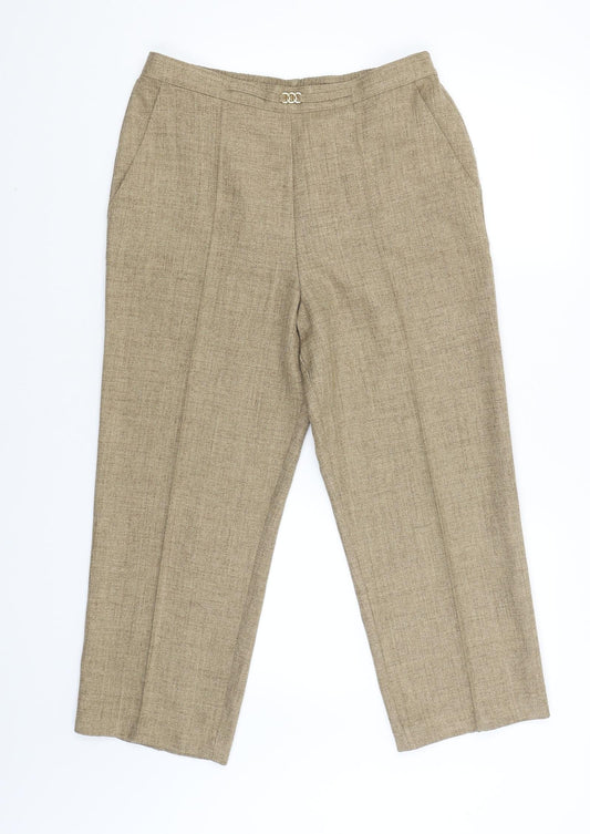 Marks and Spencer Womens Brown   Jegging Trousers Size 12 L23 in