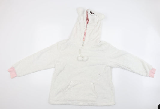F&F Womens White   Pullover Hoodie Size 12