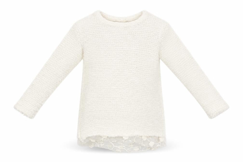 George Girls White   Pullover Jumper Size 7-8 Years