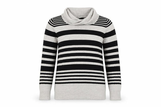 Marks & Spencer Womens Beige Striped  Pullover Jumper Size 10