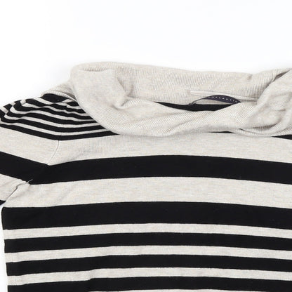 Marks & Spencer Womens Beige Striped  Pullover Jumper Size 10