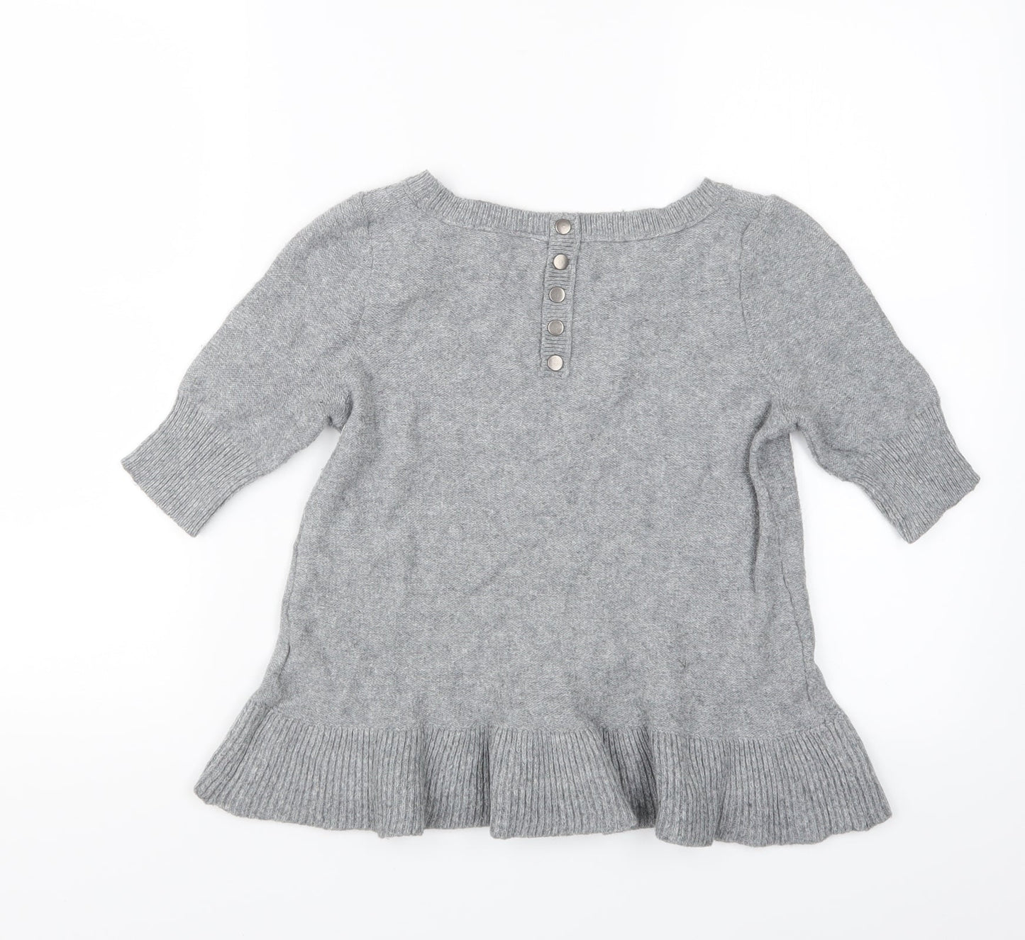 Hoxton Chic Womens Grey  Knit Pullover Jumper Size 10