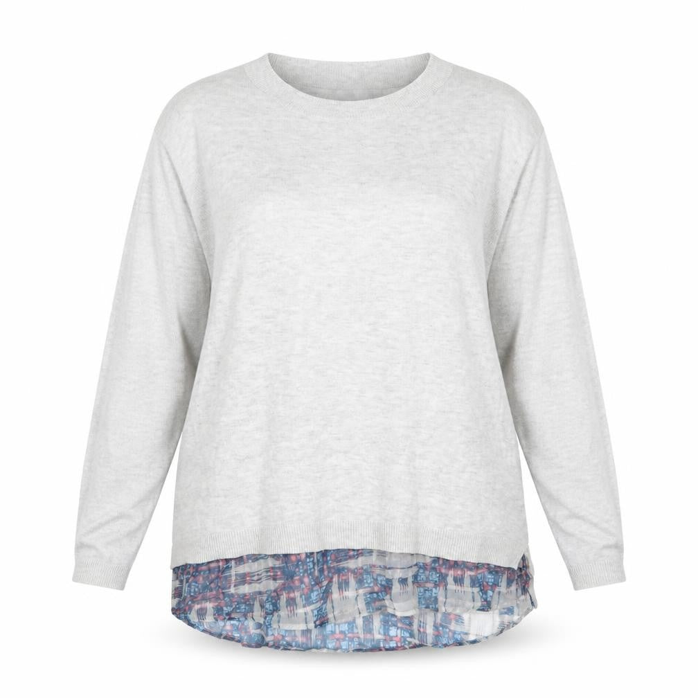 Warehouse Womens Grey  Knit Pullover Jumper Size 10
