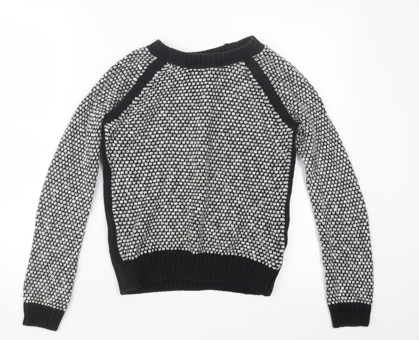 New Look Womens Black  Knit Pullover Jumper Size 8