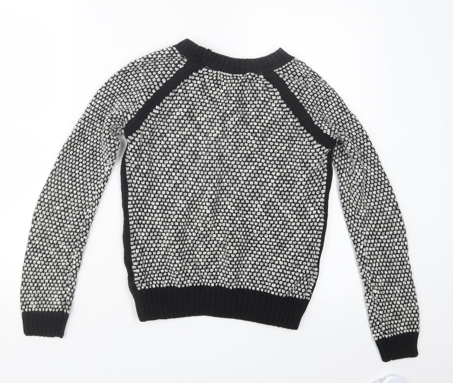 New Look Womens Black  Knit Pullover Jumper Size 8
