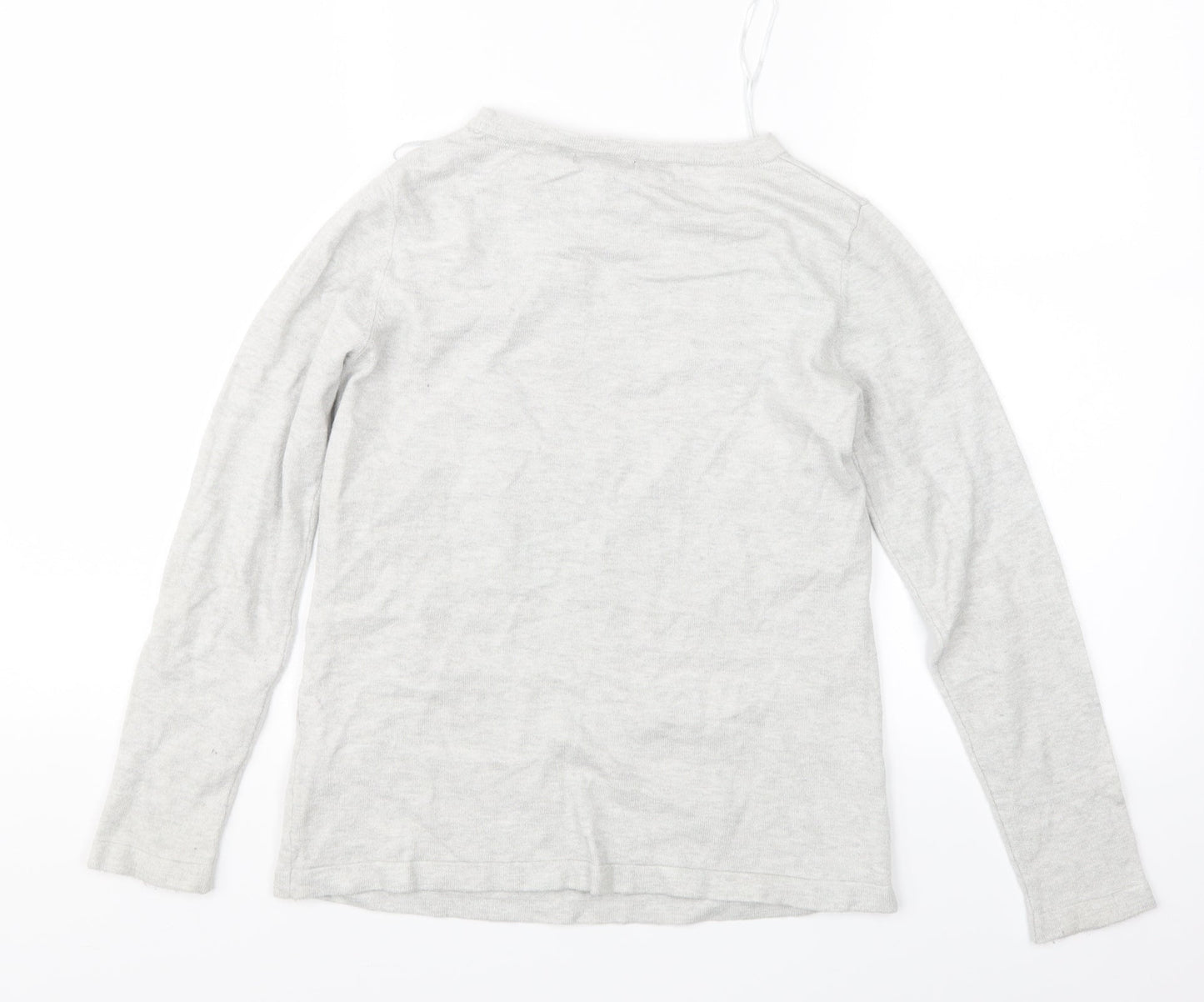 M&Co Womens Grey  Knit Pullover Jumper Size 10