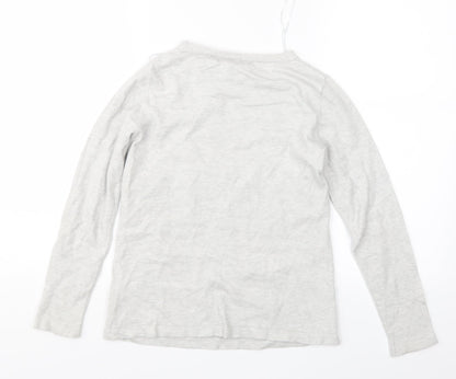M&Co Womens Grey  Knit Pullover Jumper Size 10