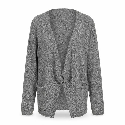 New Look Womens Grey  Knit Cardigan Jumper Size 14