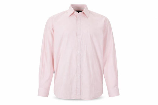 Limited Collection Mens Pink Striped   Button-Up Size 17.5