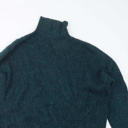 Bershka Womens Blue  Knit Pullover Jumper Size M