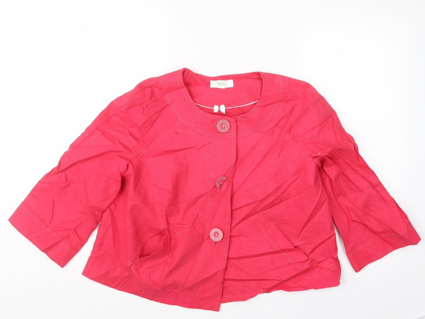 Marks and Spencer Womens Pink   Jacket  Size 14