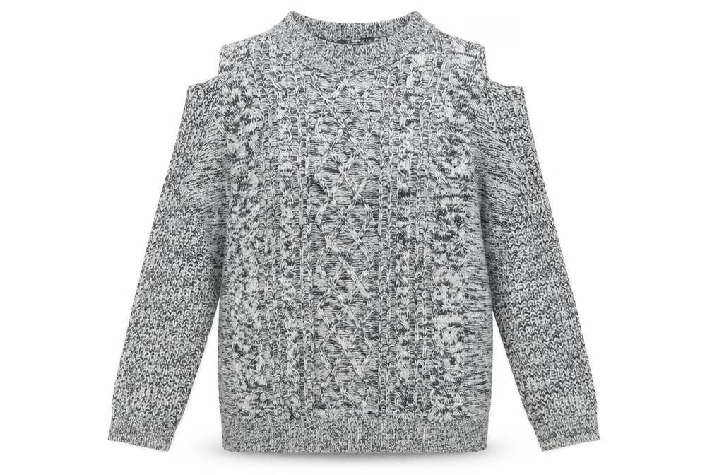 BeYou Womens Grey  Knit Pullover Jumper Size 12  - Cut Out Shoulder