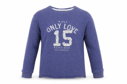 Next Girls Blue  Jersey Pullover Sweatshirt Size 8 Years  - Only Love