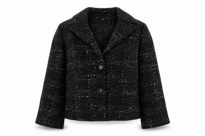 EVELIN BRANDT Womens Black Polka Dot  Jacket  Size 14