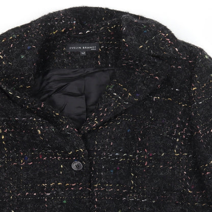 EVELIN BRANDT Womens Black Polka Dot  Jacket  Size 14